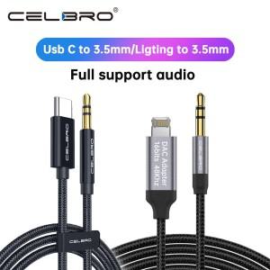 Usb C타입 ~ 3.5mm Aux 오디오 케이블 헤드셋 스피커 헤드폰 잭 어댑터 자동차 for samsung 호환 S20 Plus