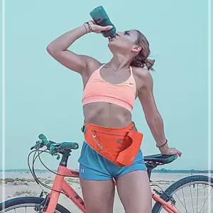 런닝물통힙색 강아지산책가방 물통힙색 등산물병가방 Anmeilu 물통가방 앞으로매는가방 런닝벨트 검정 1W7AD7D13