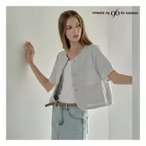 [나인식스뉴욕]트위드 반팔 자켓 NP2JK002L0 3131280