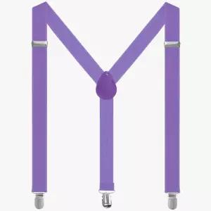 멜빵 서스펜더 성인용 Y형 보라색 남녀공용 바지 벨트 퍼플 패션잡화