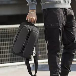 남자 패션 슬링백 패션 미니 크로스백 USB 충전 가방 SAW7+4ITJ