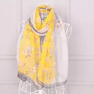 스프링 포지티아 쉬폰 롱 스카프 여성 여자 중년 간절