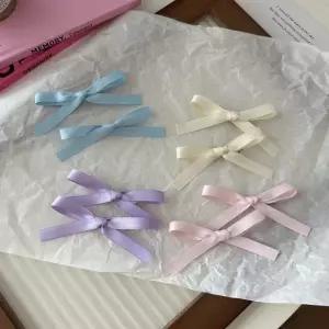 발레코어 미니 리본 집게핀