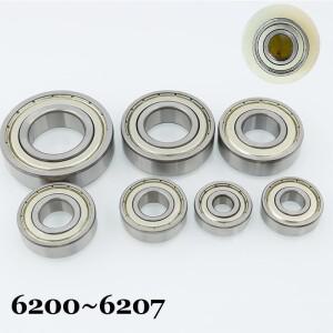 고속 베어링 ZZ 6200 산악 자전거 정밀 깊은 홈 볼 크롬 스틸 씰