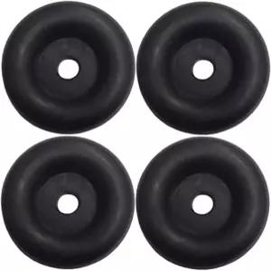 (4팩) 2.5인치 트레일러 램프 도어 범퍼 트럭 화물 해치와 호환 - 원형 고무 범프 스톱