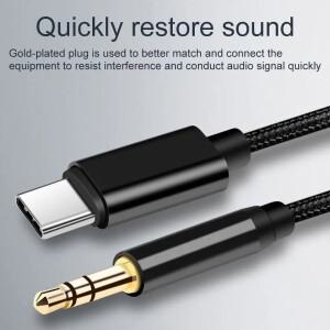 USB C to 3.5mm 잭 AUX 케이블 DAC 타입-C 오디오 자동차 스피커 헤드폰 보조 어댑터 화웨이호환 삼성호환