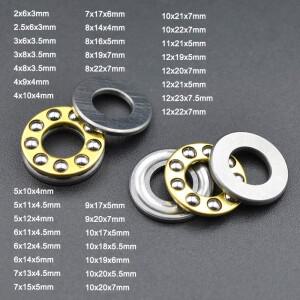 10세트 미니 소형어처 스러스트 볼 베어링 3D 프린터 최소 축 방향 F3 8M F5-10M F6 12M F8-22M F8-14M F8