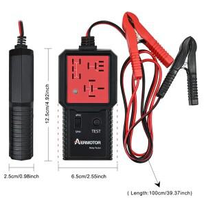 Aermotor 12V 자동차 릴레이 테스터 전자 감지기 배터리 검사기 발전기 분석기 진단 도구