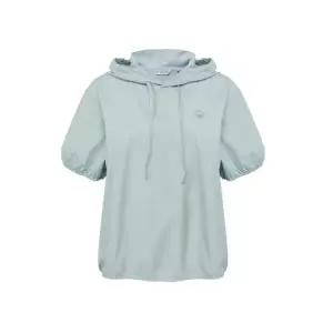 아이더 EIDER SHEER 시어 여성 퍼프 후드 반팔 티셔츠_MINT DWM26268G2 455371