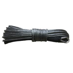 4mm X 50m UHMWPE 합성 윈치 로프  케이블  라인  4WD 보트 복구용 골무 및 슬리브 포함