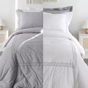 2컬러 오가닉 순면 고밀도 아델 차렵이불 베개세트 퀸