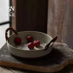 화소반그릇 내열성 플레이팅 트레이 세라믹 야채 과일 식기 샤브샤브 접시