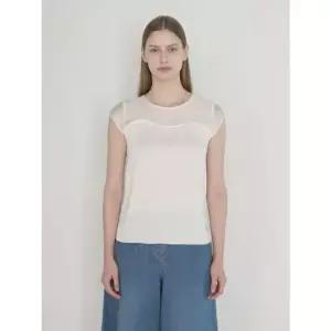 [갤러리아] 올리비아로렌 라인 슬리브리스 블라우스 VOCAN5M3231