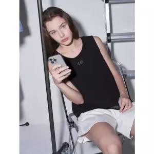 [갤러리아] 올리비아로렌 쉬폰 패치 민소매 블라우스 VOCAN5M6346