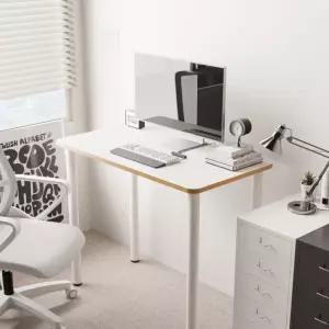 해피아이 철제 책상 원룸 조립 컴퓨터 학생 미니 책상겸테이블 화이트 600x400