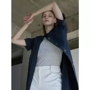 [갤러리아] 올리비아로렌 숏 슬리브 배색 자켓 VOPFU5M3411