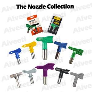 Titan Wagner Gaco 페인트 스프레이 건 노즐 용 에어리스 어 팁 215 321 423 517 623 기계 액세서리