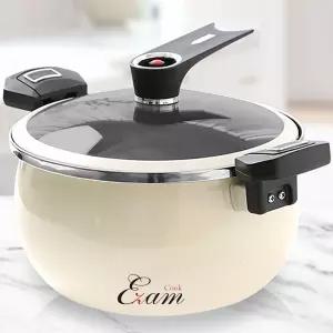 이잼쿡 시그니처 저압 진공냄비 5L 인덕션 가스렌지 겸용 세라믹코팅