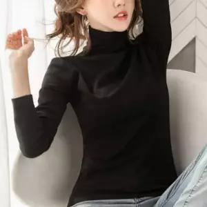 기본 무지 터틀넥 이너 기모 폴라 목티 티셔츠 롱슬리브