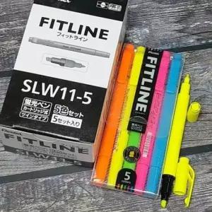 [문구/오피스] 펜텔 트윈 형광펜-피트라인 Vivid 3색 1Box 5개입