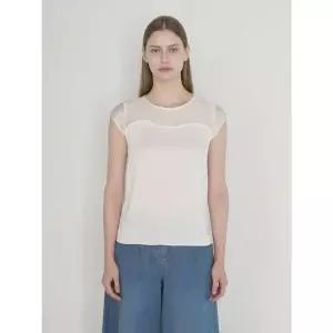 [올리비아로렌] 라인 슬리브리스 블라우스 VOCAN5M3231[35760267]