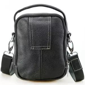 남자 캐주얼 크로스백 힙색 숄더 소가죽 OP5