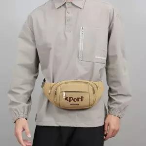 남성용 겸 크로스백 캔버스 휴대용 멀티레이어 숄더 힙색 스포티 OP5