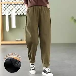 여친 여성용 밴딩 배기팬츠 추동 덧대바지 겉바지 패치 자녀식 기모 KS3