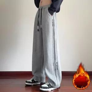 팬츠 남성 검정 면 맨투맨 일명 기모 도톰일자 슬랙스 멜란지그레이 KS1