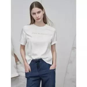 [갤러리아] 올리비아로렌 크링클 블라우스형 티셔츠 VVCAS5M3321