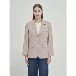 [갤러리아] 올리비아로렌 배색 스티치 싱글 자켓 VVCFU5M3191