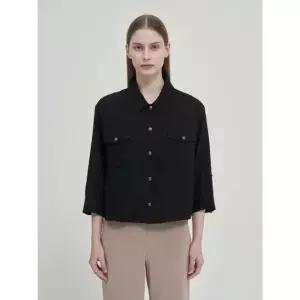 [갤러리아] 올리비아로렌 스탠 카라 크롭 자켓 VVCFU5M4271