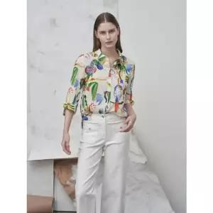 [갤러리아] 올리비아로렌 프린트 블라우스 VVCNL5M4461