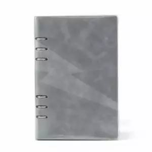 [문구] 가죽 업무수첩 다이어리 노트 그레이 색상 문서 정리 용품