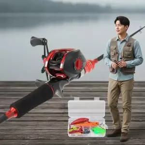 베이트릴 루어낚시대 풀세트 2.1m 2절대 바다 민물 낚시용품 입문용