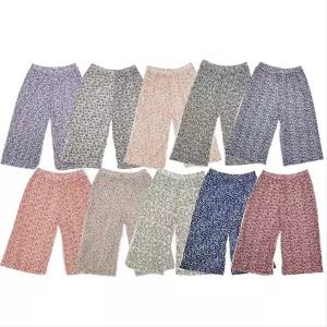 꽃무늬 주름 8부바지 냉장고 시골일바지 여름바지 잠옷바지 몸빼바지 꽃바지 할머니 어머니 시원한바지