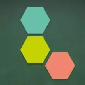 고무자석 보드 6장 육각자석 문구용자석