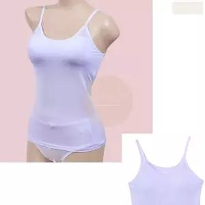 흰색 화이트 끈 나시 런닝 러닝 셔츠 메리야스 메리아스 주니어 여학생