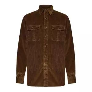 [롯데백화점]폴로랄프로렌 라프리마 폴로 랄프 로렌 클래식핏 스웨이드 패치 코듀로이 셔츠 710950424002