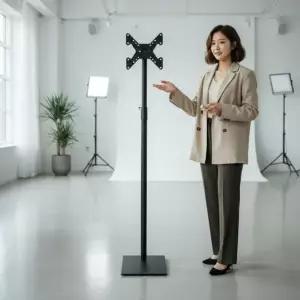 이동식 TV 스탠드 모니터 거치대 강의용 바퀴형 받침대