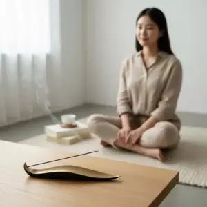 세라믹 스틱 홀더 도자기 향 받침대 오브제 캔들 트레이 향꽂이