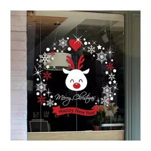 크리스마스 KT25DF32 행복한루돌프 유리창문 데코스티커