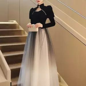 블랙 이브닝 스냅 리본 브라덜 장학생의 합창 연회