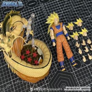 새로운 데마니칼 핏 드래곤 피스트 애니메이션 액션 피규어 손오공 슈퍼 사이야인 컬렉션 모델 장난감 선물