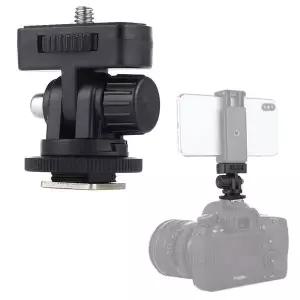 핫슈 콜드슈 삼각대 스탠드 헤드 플래시 모니터 각도 조절 거치대