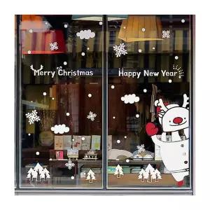 메리크리스마스 KJ92XH99 안녕 루돌프 중형 우측 데코스티커