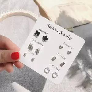 귀걸이 6종세트 악세사리 진주귀걸이 하트귀걸이