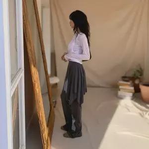 [다잇템] 여성 후레아 언발 고무줄 넓은 중간 치마바지