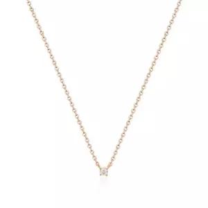 [비앤비골드] 14K 4프롱 심플라운드 체인 목걸이 S MNN38591