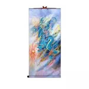 사방신 그림 사신도 사신수 주작 백호 벽걸이 장식품 실크 청룡 인테리어 족자